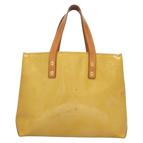 LOUIS VUITTON Monogram Vernis Reade PM Hand Bag Beige M91334 - Picture 3 of 12